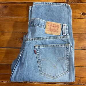 Vtg Levi's 505 Regular Fit Jeans Men 36x34 (Fit 34x34) Blue Denim Straight Leg